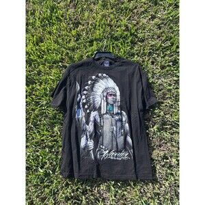 David Gonzalez 2013 Native American Chief Warrior Art Tee Stunning Graphic